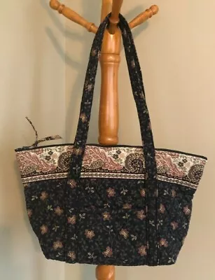 Vera Bradley Paddy Handbag Black Walnut Rare Retired Very Good Condition • $59.99