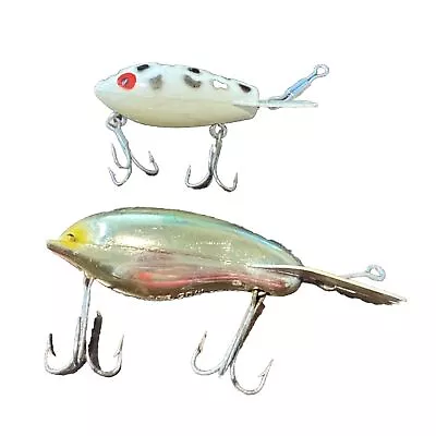 Two Vintage Fred Arbogast Mud Bug Deep Diving Lure Lures • $16.95