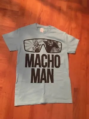 WWE WWF MACHO MAN RANDY SAVAGE  Sunglasses T-Shirt Men's SMALL SHIPS FREE • $16.99