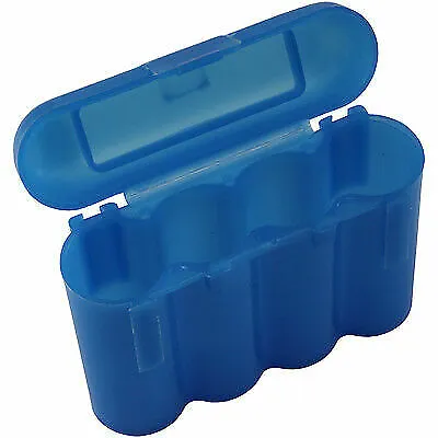 2 Blue Aa Aaa Battery Battery Plastic Storage Case Holder Box Usa Ship • $5.99