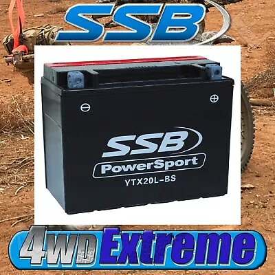 Ytx20l-bs Ssb Motorcycle Battery High Performance Suit Many Bikes Ytx20lbs • $119