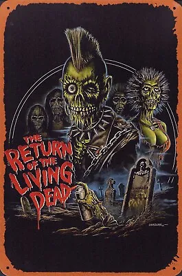 Return Of The Living Dead - Osbourn (Artist) Art Horror Movie Tin Metal Sign • $18