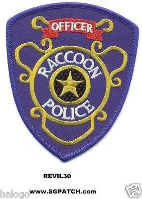 Resident Evil Raccoon Police Officer Patch - Revil30 • $7.99