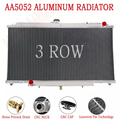 3 Rows Aluminum Radiator For Nissan Patrol Y61 GU 4.2/2.8/3.0 TD TURBO DIESEL MT • $279