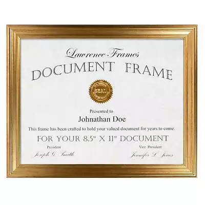 Lawrence Frames 8.5  X 11  Sutter Burnished Gold Picture Frame (536281) • $20.83