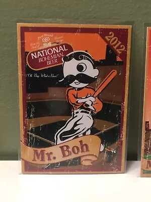 2012 National Bohemian Beer Mr Natty Boh Baseball Card Baltimore Orioles! • $5.99