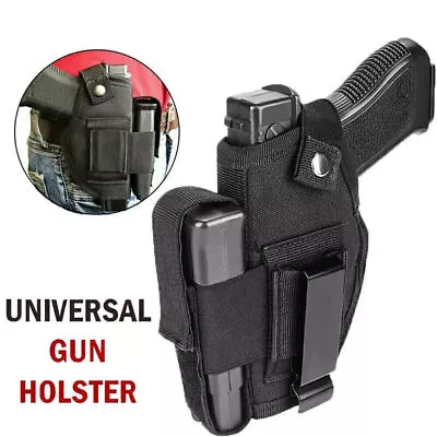 Tactical Gun Pistol Holster With Mag Pouch IWB OWB Right / Left Concealed Carry • $11.69
