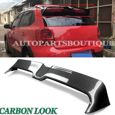 Carbon Look Rear Roof Trunk Spoiler Wing Lip For VW  Volkswagen Polo 2011-2018 • $64.99