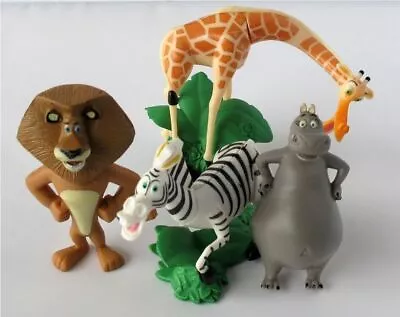 Madagascar Playset 4 Pcs Figurine Set Kids Birthday Cake Topper • $9.98