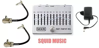 MXR Dunlop Ten Band Graphic EQ Pedal M108S M-108S 10 BAND ( 2 MXR PATCH CABLE ) • $149.99