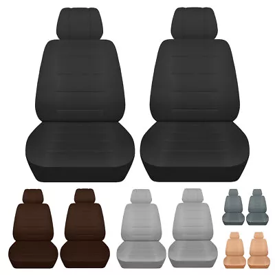 Two Front Seat Covers Fits 2006 - 2011 Volkswagen Beetle Solid Color Seat Covers • $79.99