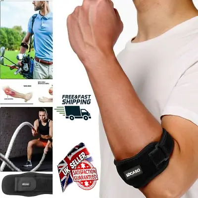 £3.49 • Buy Tennis Golfers Adjustable Elbow Strap Support Brace Epicondylitis Band Arthritis