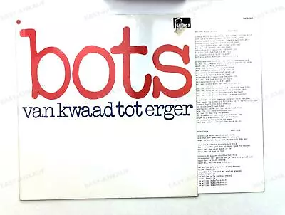 $5.39 • Buy Bots - Van Kwaad Tot Erger NL LP 1975 + Insert '*