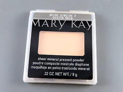 New MARY KAY Sheer Mineral Pressed Powder PALETTE REFILL .32oz #BEIGE 2 • $16