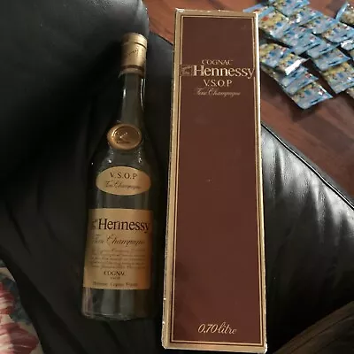 Cognac Hennessy V.S.O.P Fine Champage 700ml (Empty Bottle & Box) • £24.99