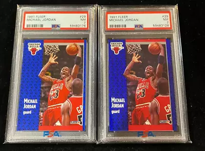 1991 Fleer 29 Michael Jordan PSA Lot Qty • $25.99