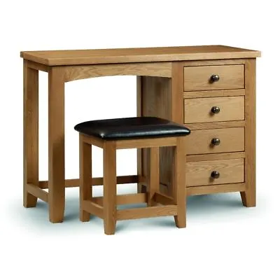 Dressing Table Single Marlborough Oak Wood Traditional Bedroom Storage • £334.99