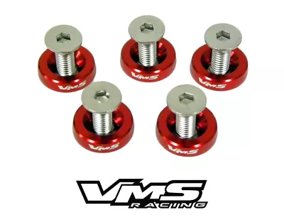 Vms 20pc Fender Washers Suzuki Honda Yamaha Kawasaki Ducati 10mm Bolt Kit Red • $29.95