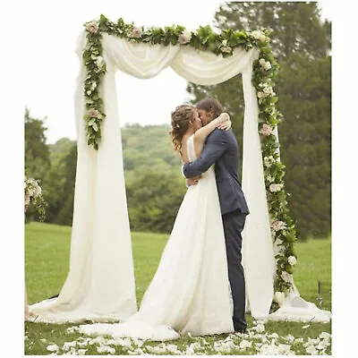$36.11 • Buy Wedding Arch Backdrop Metal Stand Square Flower Rack Frame Garden Party Decor US