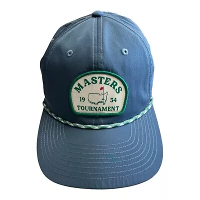2024 Masters Tournament Slate Blue Vintage Logo Embroidered Rope Snapback Hat  • $72