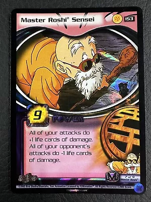 Master Roshi Sensei LIMITED FOIL Ultra Rare 153 DBZ CCG Dragon Ball Z Score CCG • $300