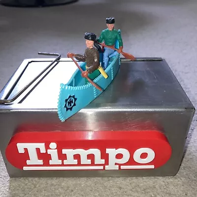 Timpo Trapper Canoe/  Davy Crockett  - Wild West - 1970's • £14.99