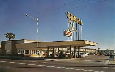 BAGDAD INN MOTEL Phoenix Arizona Roadside Googie C1960s Chrome Vintage Postcard • $9.99