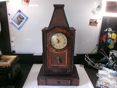 Vintage Wood Clock Tower With Storage • $50