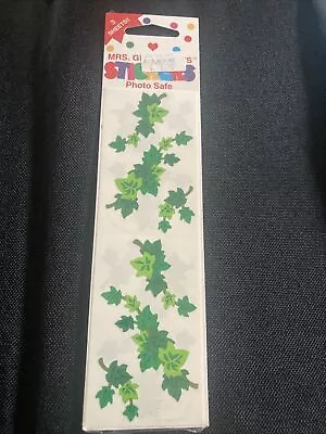 Mrs. Grossman's Stickers Ivy Leaves Nature Flower 3 Sheets Vintage 1999 • $6.99