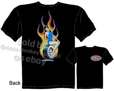 $18.78 • Buy Hot Rod Trophy Girl T-shirt Pin Up Shirt Kustom Kulture Tee Sz M L XL 2XL 3XL