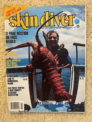 SKIN DIVER Magazine February 1980 Very Good Condition No Address Label SCUBA VGC • $14.86