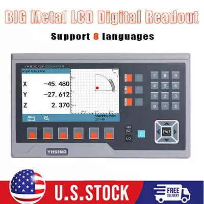 3 Axis DRO Big LCD Digital Readout For Linear Scale CNC Milling Lathe Machine • $209.99