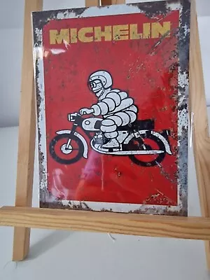 Michelin Retro Metal Sign Man Cave / Garage / Vintage / Bar / Pub A5 • £4.45