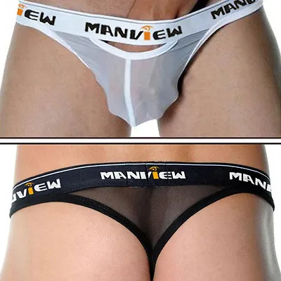 Men's Sexy Underwear Transparent Brief Thong Size (Waist 27  To 40 )  #057 • £6.30