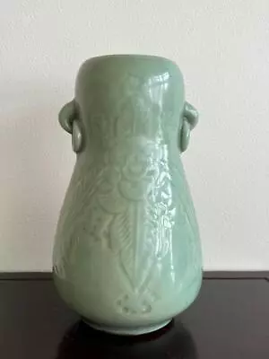 Chinese Old Ming Dynasty Longquan Celadon Vase / H 30[cm] / Bowl Qing • $1550