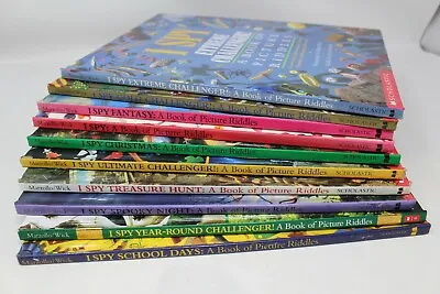 Lot Of 5 Of I SPY BOOKS A Book Of Picture Riddles Hardcover - Random • $38.95