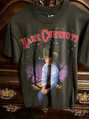 Vintage Mark Chesnutt T Shirt Best M Men  Screen Play 1995 Country Music Star • $5.50