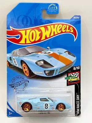 Hot Wheels Hw Race Day Ford Gt-40 8/10 #35 • $3.99