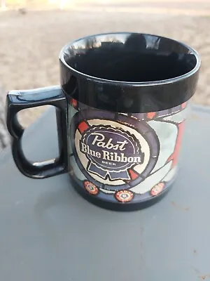 Vintage PBR Pabst Blue Ribbon Beer Thermo Serv Light Plastic Mug Made In USA • $10.50