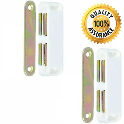 £4.50 • Buy 2x MAGNETIC DOOR CATCH HEAVY DUTY Large 65mm Strong Magnet Cupboard Latch Lock