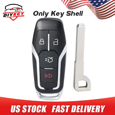 Uncut Remote Key Shell Case Fob For Ford Fusion Edge Explorer Mustang 2015-2017 • $10.57