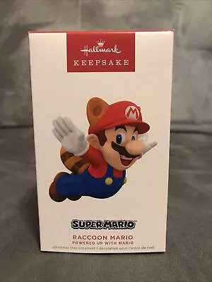 2022 Hallmark Nintendo Super Mario Powered Up With Mario Raccoon Mario Ornament • $14.70