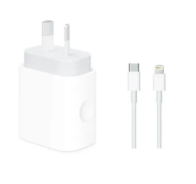 Genuine Original Apple Fast Wall Charger PD Adapter 20W USB-C IPhone 12/13/14 • $50.95