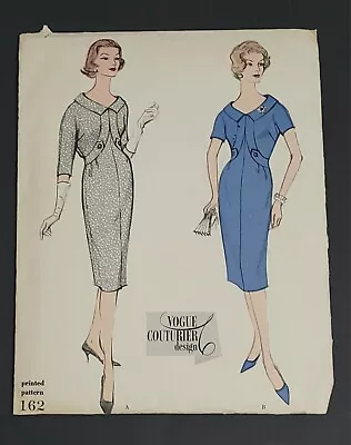 Vintage Vogue Couturier Design 1959 Dress Sewing Pattern #162 Size 14 Women's • $39.99