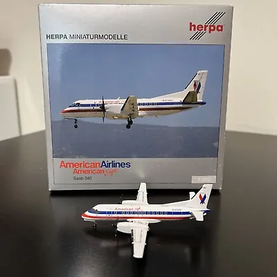 1:200 Herpa American Eagle SAAB 340 N313AE Diecast RARE • $299