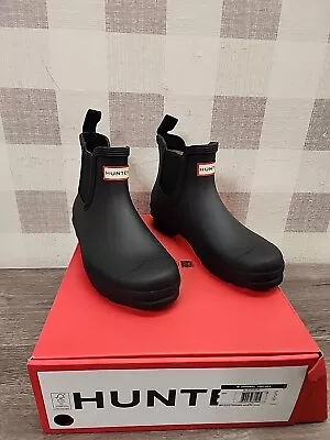 Hunter Footwear Women's Original Chelsea Rain Boot Black SIZE 8 New🔥 • $74.99