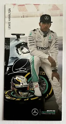 F1 Driver Card Signed By Lewis Hamilton • £10