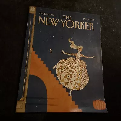 The New Yorker Magazine September 28 1992 Full Magazine Victoria Roberts • $27.50