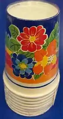 $8.18 • Buy Cabana Rio Floral Flowers Tropical Summer Luau Beach Party 9 Oz. Paper Cups