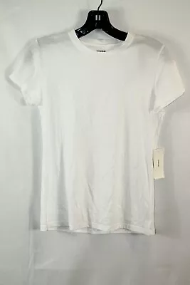 Vince Womens White Short Sleeve T-Shirt #XS $80 • $31.99